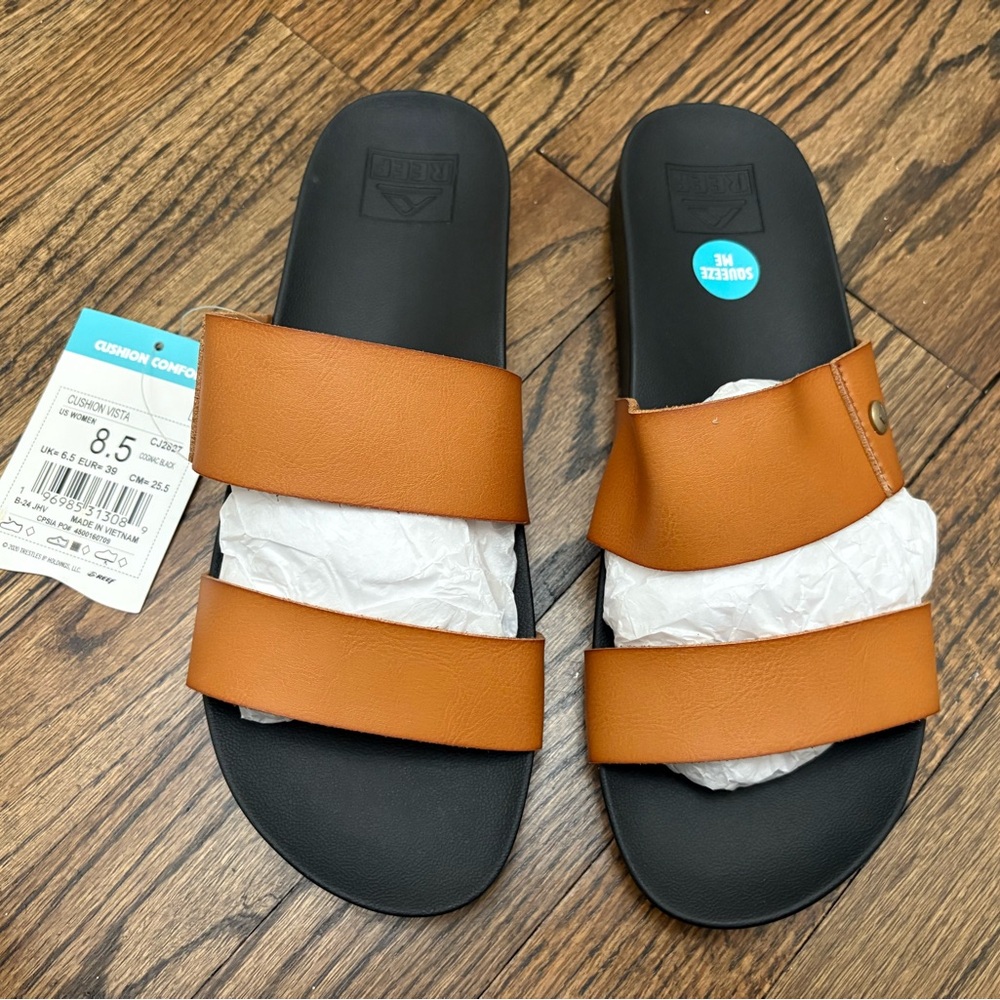 Reef Women's Sandals in Black and Tan